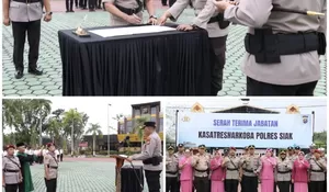 Sertijab Kasatresnarkoba, Kapolres Tekankan Komitmen Perang Melawan Narkoba