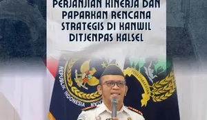 Karutan Rantau Tandatangani Perjanjian Kinerja dan Paparkan Rencana Strategis di Kanwil Ditjenpas Kalsel