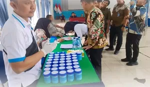 Gandeng BNN, Lapas Padangsidimpuan Laksanakan Tes Urine Pegawai