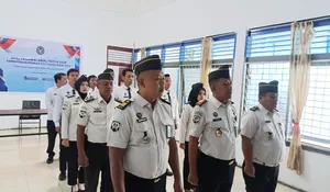 Lapas Gunungtua Ikuti Apel Bersama Lingkungan Kemenko Kumham dan Imipas Secara Virtual