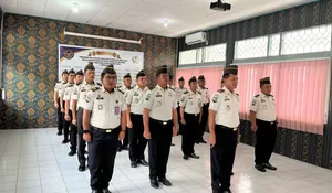 Sinergi Awal Tahun, Lapas Muara Teweh Ikuti Apel Bersama Kementerian Koordinator Hukum, HAM, dan ImiPas