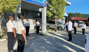 Kasubbag TU Pimpin Apel Pagi di Lapas Kelas IIB Gunungsitoli