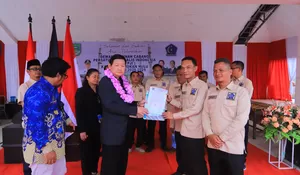 Dihadiri Wabup, Ketua DPRD, Forkopimda, Ketum Resmi Melantik Ketua Dan Pengurus Persatuan Jurnalis Indonesia Rokan Hulu Periode Tahun 2026-2029 