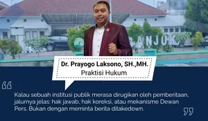 KPH Nganjuk Sempat Minta Takedown Berita, Doktor Prayogo Laksono Buka Suara