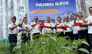 Panen Raya Serentak Secara Virtual, Lapas Gunungsitoli Ikut Serta Dukung Ketahanan Pangan Nasional