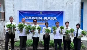 Program Ketahanan Pangan, Lapas Kotanopan Gelar Kegiatan Panen Raya
