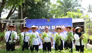 Mendukung Ketahanan Pangan: Lapas Rantauprapat Ikuti Panen Raya Serentak Kemenimipas