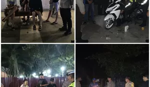 Polsek Tualang Tengah Malam Turun Patroli KRYD, Mencegah Kejahatan