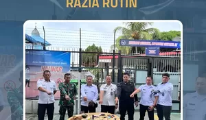 Ciptakan Lingkungan Aman dan Tertib, Lapas Kelas IIB Panyabungan Razia Blok Hunian Warga Binaan