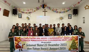 Rayakan Natal dan Tahun Baru, SMA Negeri 3 Gunungsitoli Gelar Ibadah Bersama WBP Lapas Gunungsitoli