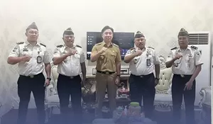 Silaturahmi, Kalapas Tahuna dan Jajaran Kunjungi Bupati Sangihe