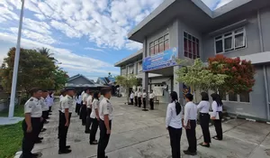 Apel Pagi Pegawai Lapas Kelas IIB Gunungsitoli Perkuat Disiplin dan Profesionalitas