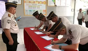 Komitmen Bangun Zona Integritas Menuju WBBM, Jajaran Lapas Tahuna Tandatangani Komitmen Bersama