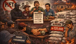 Rapat di Aula BPP, Petani Dipaksa Bayar Mahal: Kesepakatan KTNA–Kios Diduga Legalkan Pupuk Subsidi di Atas HET