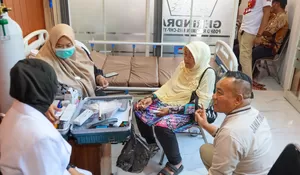 Cegah Dini Ancaman Nipah, 100 Warga Gunung Sari Indah Ikut Cek Kesehatan Gratis Gerindra Surabaya