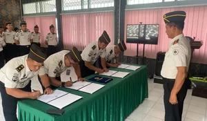 Satukan Komitmen Integritas, Jajaran Lapas Muara Teweh Teken Pakta Integritas