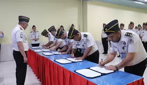 Langkah Nyata Menuju WBK: Lapas Rantauprapat Gelar Penandatanganan Komitmen Bersama Zona Integritas
