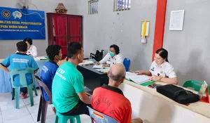 Komitmen Pelayanan Prima, Lapas Kelas IIB Gunungsitoli Laksanakan Pemeriksaan Kesehatan WBP