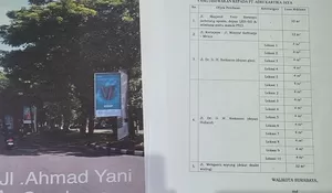 Media JJ Promotion Dominasi Reklame di Taman Median Jalan Surabaya