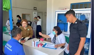 Bersama Puskesmas Matiti, Rutan Humbahas Skrining TB, CKG, dan VCT HIV, Wujud Komitmen Deteksi Dini Kesehatan Warga Binaan