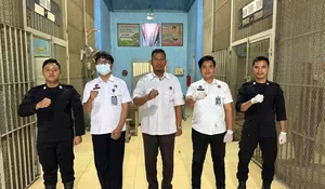 Sterilisasi Blok Hunian, Lapas Gunungsitoli Penggeledahan Rutin Digelar Tanpa Kompromi