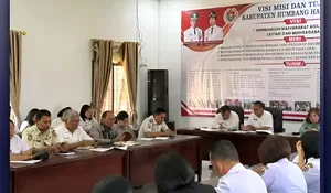 Karutan Humbahas Hadiri Rapat Tindak Lanjut Hasil Pemeriksaan BPK RI