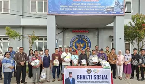 Wujud Kepedulian Sosial, Lapas Kelas IIB Gunungsitoli Salurkan Bansos kepada Tukang Becak