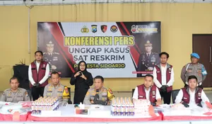Polresta Sidoarjo Bongkar Pengoplosan LPG Subsidi Jadi Gas Portabel