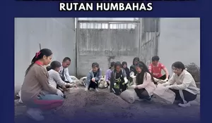 Peserta Magang di Rutan Humbang Hasundutan Laksanakan Penanaman Stoberi