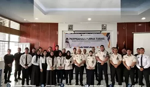Haru dan Penuh Apresiasi, Rutan Rantau Gelar Purna Bakti Kasubsi Pelayanan Tahanan Warliani