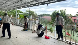 Menyambut Bulan Bulan Suci Ramadhan 1447H, Bapas Muara Teweh Gelar Kerja Bakti dan Aksi Sosial