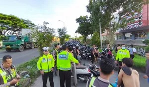 Ganggu Kenyamanan Ramadan, Ratusan Motor Terjaring Razia Balap Liar di Porong