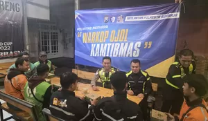 Satlantas Polresta Sidoarjo Gelar Sahur On The Road Bersama Ojol, Perkuat Sinergi di Jalan Raya