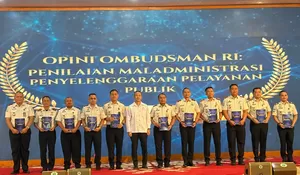 Kalapas Kotapinang Hadiri Undangan dan Menerima Penghargaan dari Penilaian Ombudsman RI