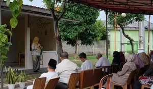 Berikut Pesan Bunda Elly untuk Posbindu RW9 Jatimulya Kota Depok