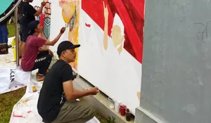 Peringati Hari Pahlawan dan Sumpah Pemuda, Katar PGS Depok Lomba Mural
