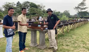 PPBI Depok : Pamerkan Bonsai dan Santunan Yatim