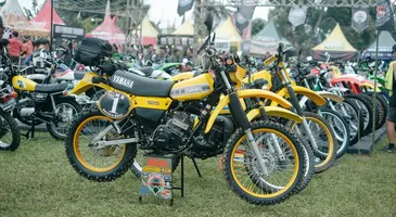 Ribuan Penunggang Tril Tua Berkumpul di Bali Menghadiri Arisan Tril Tua ke-8