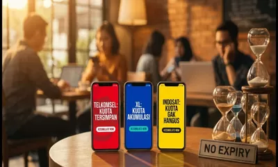Sisa Kuota Internet Tak Lagi Hangus, Begini Cara Akumulasi di Telkomsel, XL dan Indosat