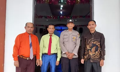 Polsek Padang Tualang Amankan Ibadah Minggu, Kapolres Langkat Tegaskan Komitmen Jaga Toleransi