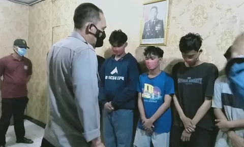 Pesta Miras di Pinggir Jalan dan Bawa Sajam, Polisi Amankan 6 Remaja di Pamanukan Subang