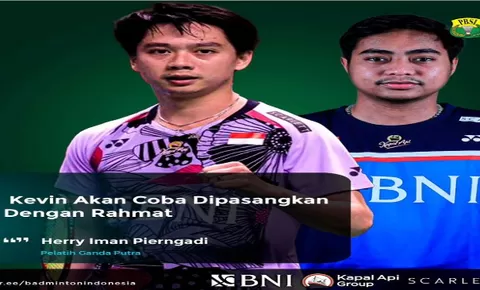 Inilah Sosok Rahmat Hidayat yang Coba Dipasangkan dengan Kevin Sanjaya Sukamuljo