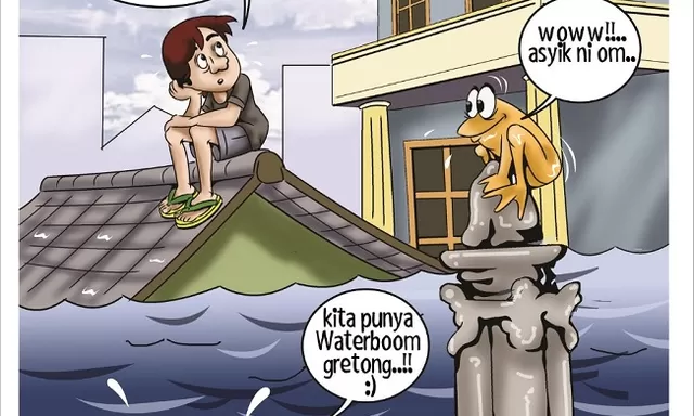 [Kartun] Semarang 'Dalane' Banjir