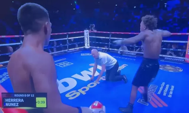 Momen Memalukan, Wasit Jatuh Lalu Hentikan Pertarungan