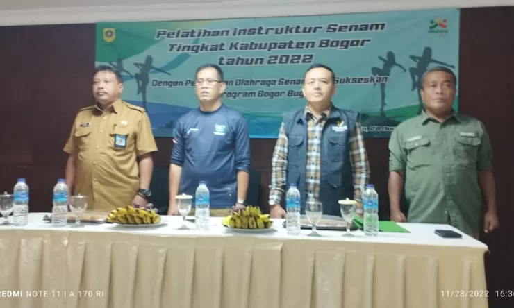 Pelatihan Instruktur Senam Salah Satu Keseriusan Dispora Gelorakan Program Bogor Bugar