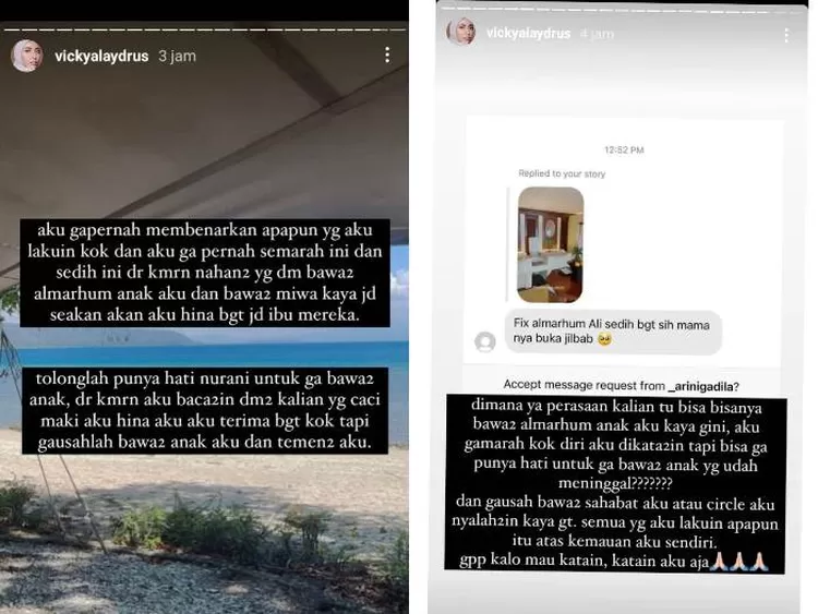 Curhatan Vicky Alaydrus lepas hijab.