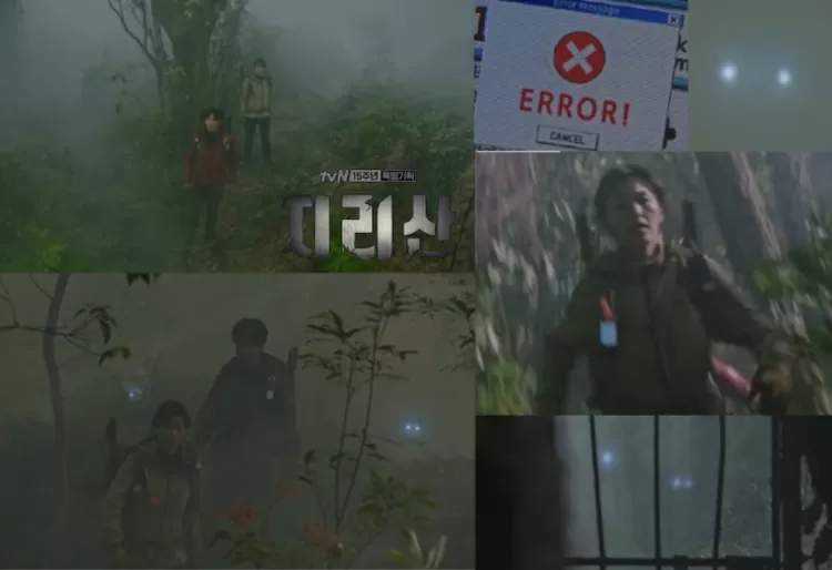 Seo Yi Kang dan Kang Hyun Jo tersesat di hutan Desa Jembatan Hitam dan dikejar oleh 'Goblin'