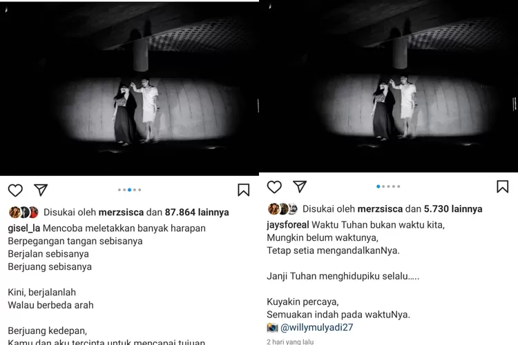 Gisel dan Wijin putus.