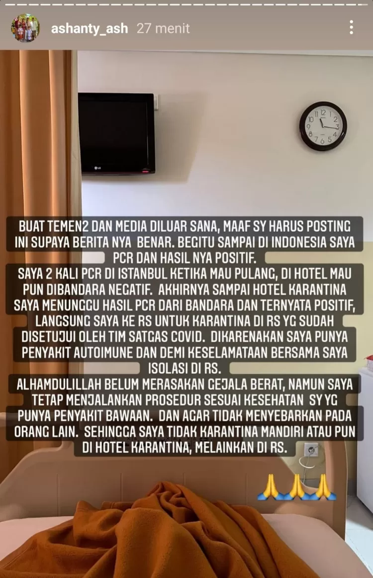 Ashanty positif Omicron.