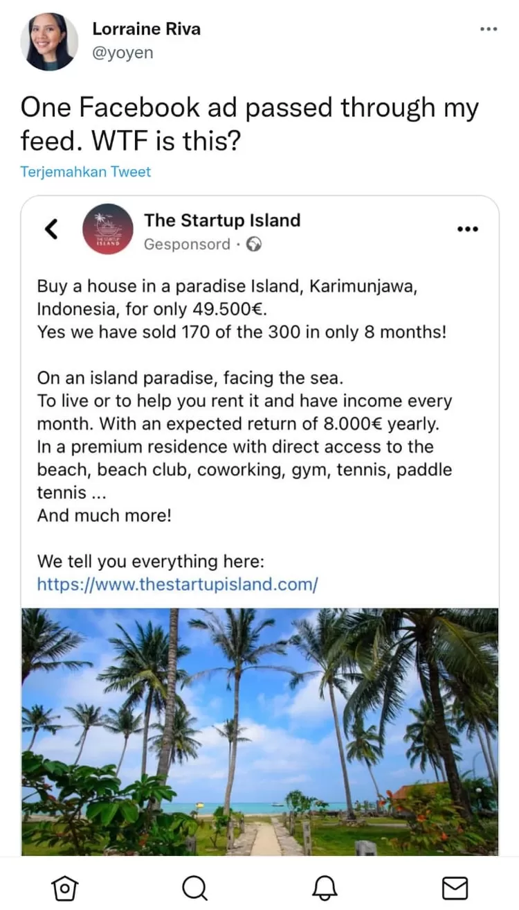 Viral Twitter, WNA Diduga Jual Ratusan Rumah di Karimun Jawa, Netizen Geram: Kelakuan Bule Kaya